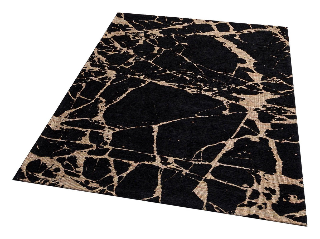Covor de living / dormitor Maze Home Smart, Negru - Auriu (diverse dimensiuni), 120x180 cm - Covor Maze Home SMART, Black Gold XW - Adorehome.ro - Covoare - Maze - SM 21 BLACK GOLD XW _ 120*180