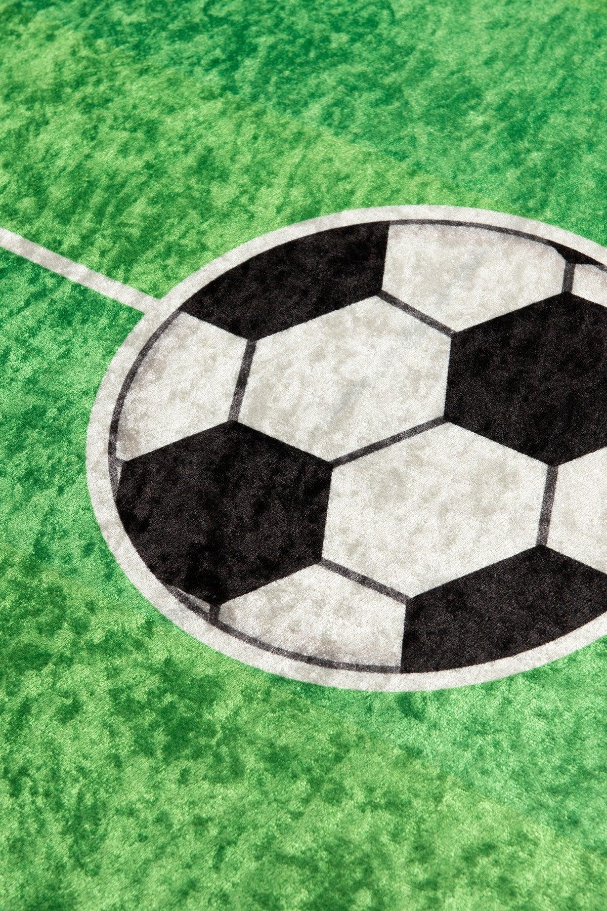 Covor de Teren Football Haaland, Verde, 140x190 cm