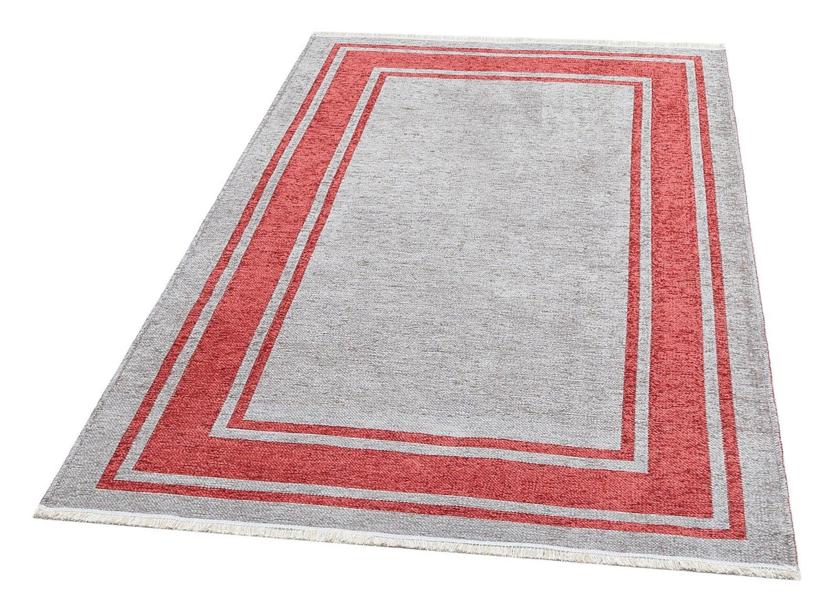 Covor Maze Home Noa Reversibil, Lavabil, Rosu - Gri (diverse dimensiuni), 75x150 cm - Covor Maze Home NOA, Reversibil, Grey Terra - Adorehome.ro - Covoare - Maze - NK 06 GREY TERRA _ 75*150