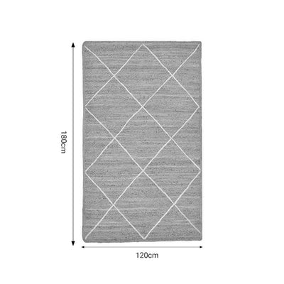 Covor Strike iuta, bej-Crem, 120x180 cm, detaliu produs