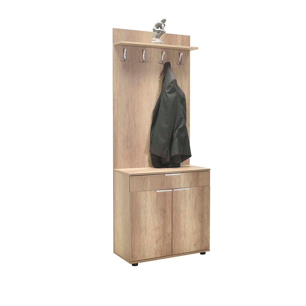 Cuier cu Pantofar PRT-521-BB-1 Home Collection® Porto Aero, cu Sertar, Alb - Natur, 73x187x36 cm - Natur | SKU: PRT-521-TT-1