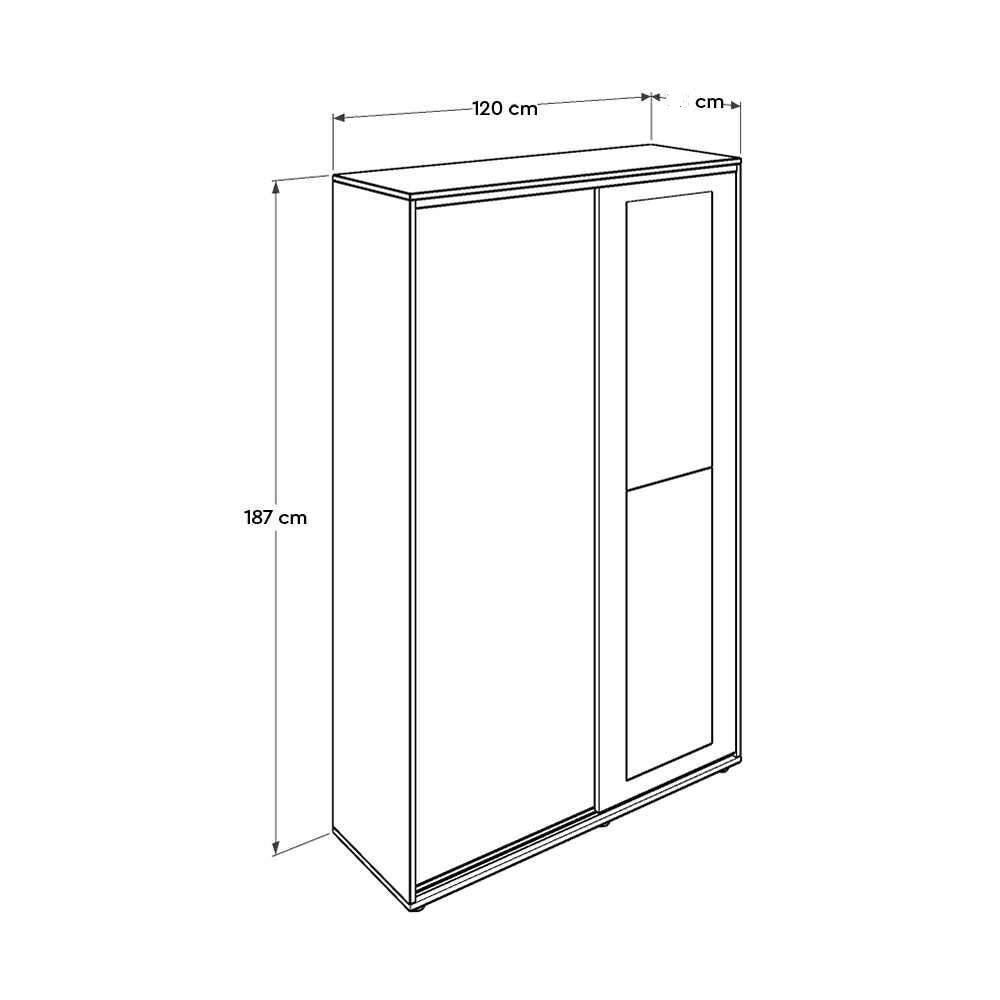 Cuier cu pantofar PRT-620-BB-3 Home Collection® Porto Maxi, 2 usi cu oglinda, 12 rafturi, capacitate 32 perechi incaltaminte, Alb - Natur, 120x187x40 cm - Cuier cu pantofar PRT-620-BB-3 Home Collection® Porto Maxi, 2 usi cu oglinda, 12 rafturi, capacitate 32 perechi incaltaminte, Alb - Natur, 120x187x40 cm | SKU: PRT-620-TT-3