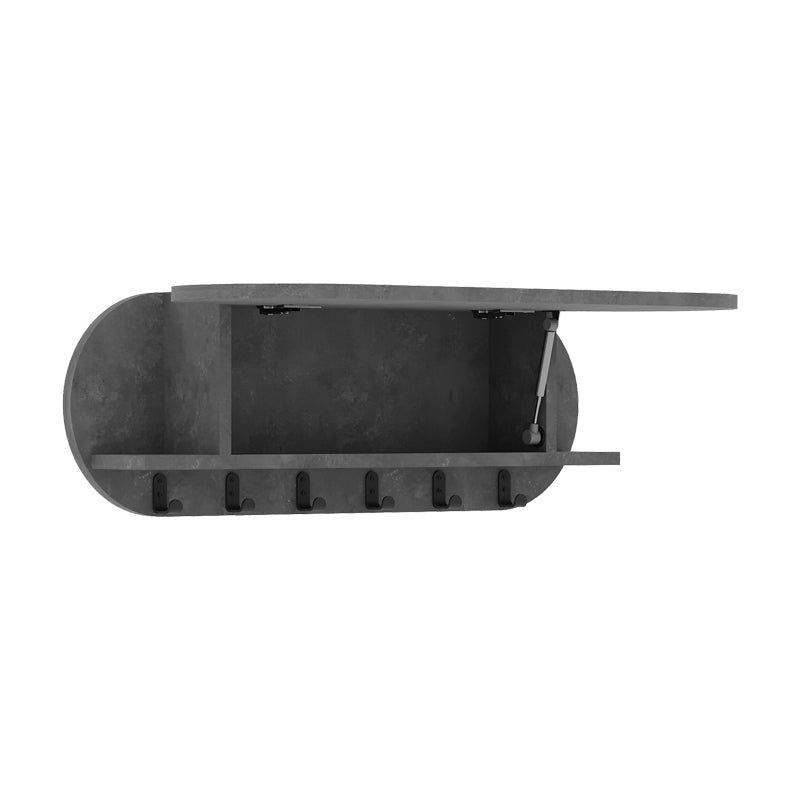 Cuier Kroma, Alb - Gri, 84x15x28 cm - Cuier Kroma, Alb - Gri, 84x15x28 cm - 119-001207