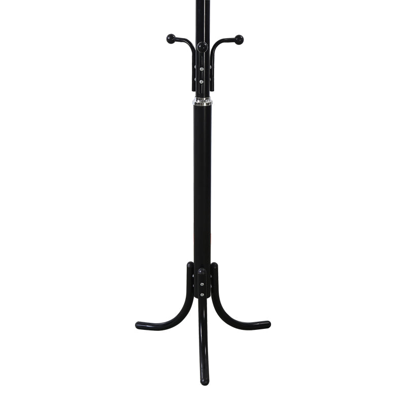 Cuier metalic Mendora, Alb - Negru, 40x40x180 cm - Negru