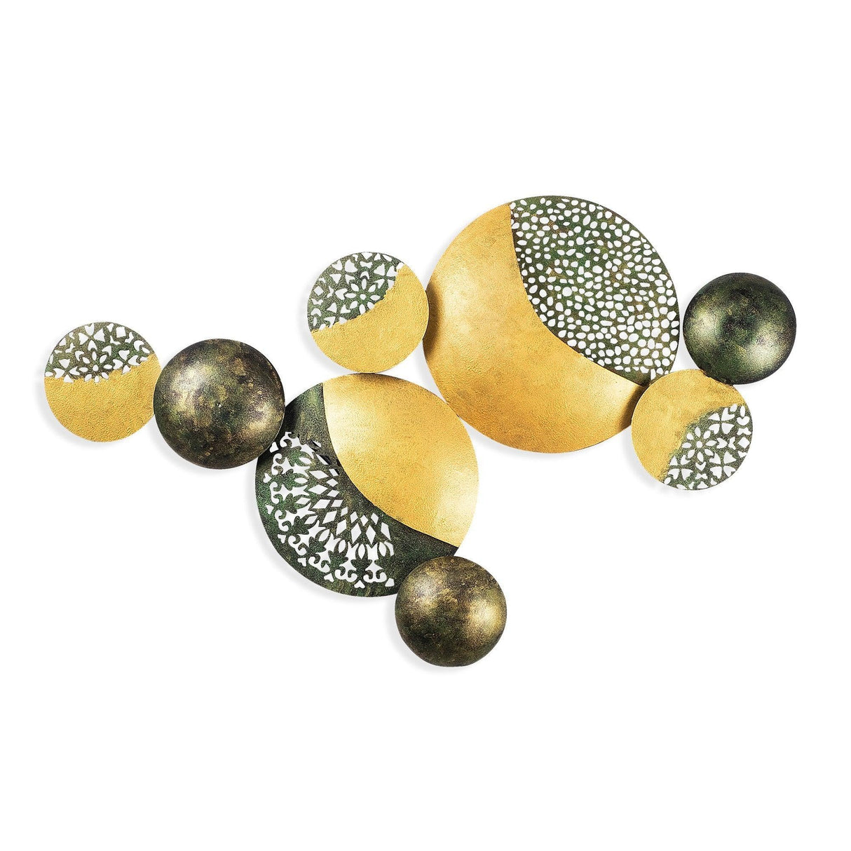 Decoratiune de perete Metal Luminescence, Multicolor, 40x68 cm