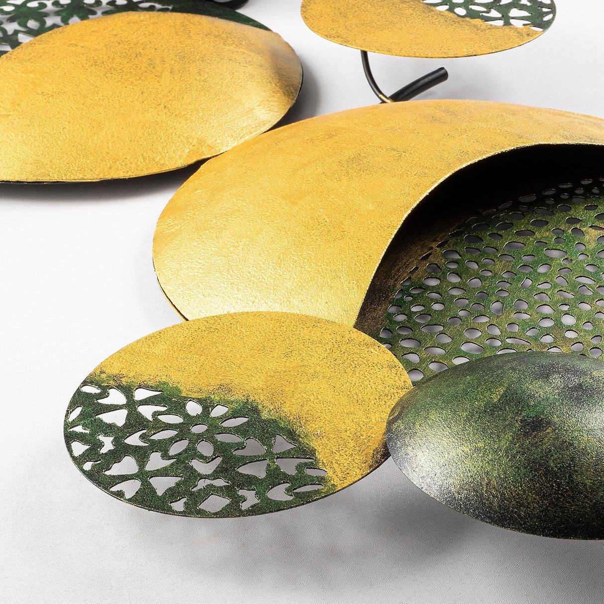 Decoratiune de perete Metal Luminescence, Multicolor, 40x68 cm