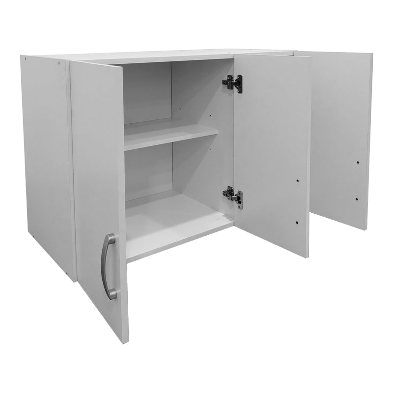 Etajera dulap Athos cu 3 usi, 90x41x60 cm - Alb
