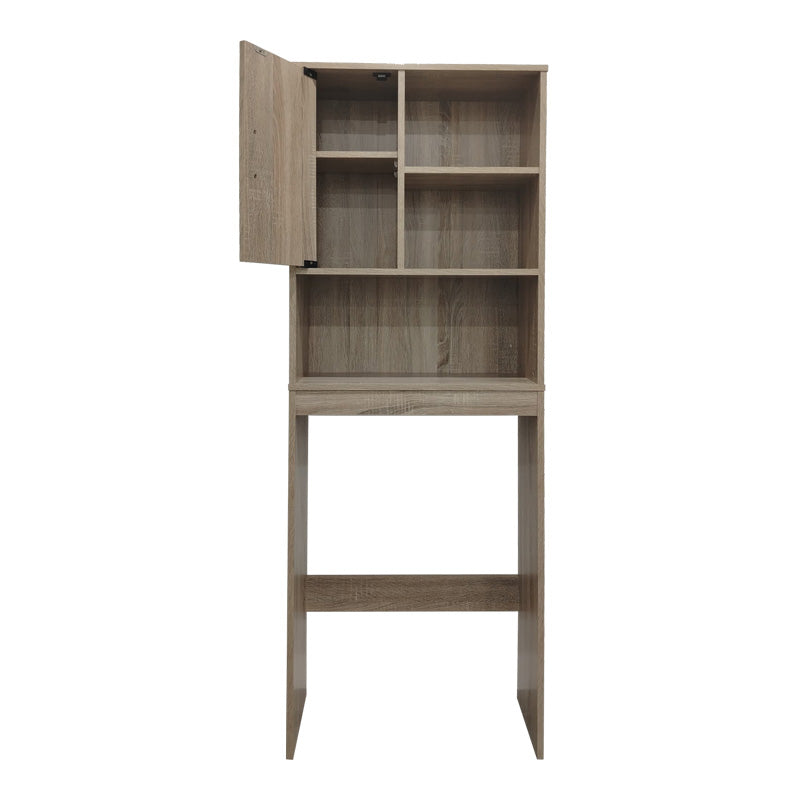 Dulap Baie cu Loc Pentru Masina de Spalat cu sertare, Lemn, Diverse culori, 60x24x168 cm - Stejar