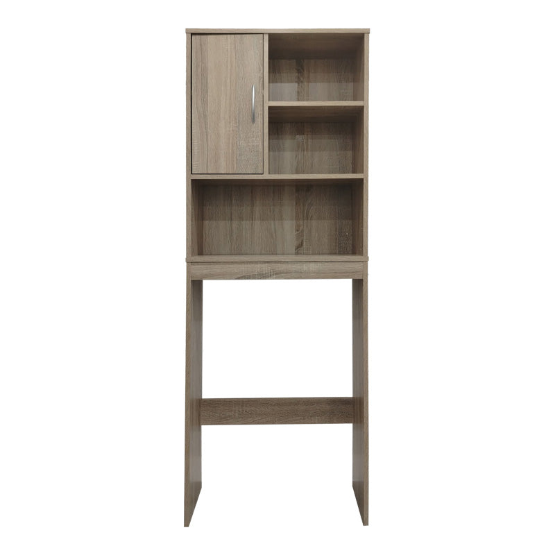Dulap Baie cu Loc Pentru Masina de Spalat cu sertare, Lemn, Diverse culori, 60x24x168 cm - Stejar