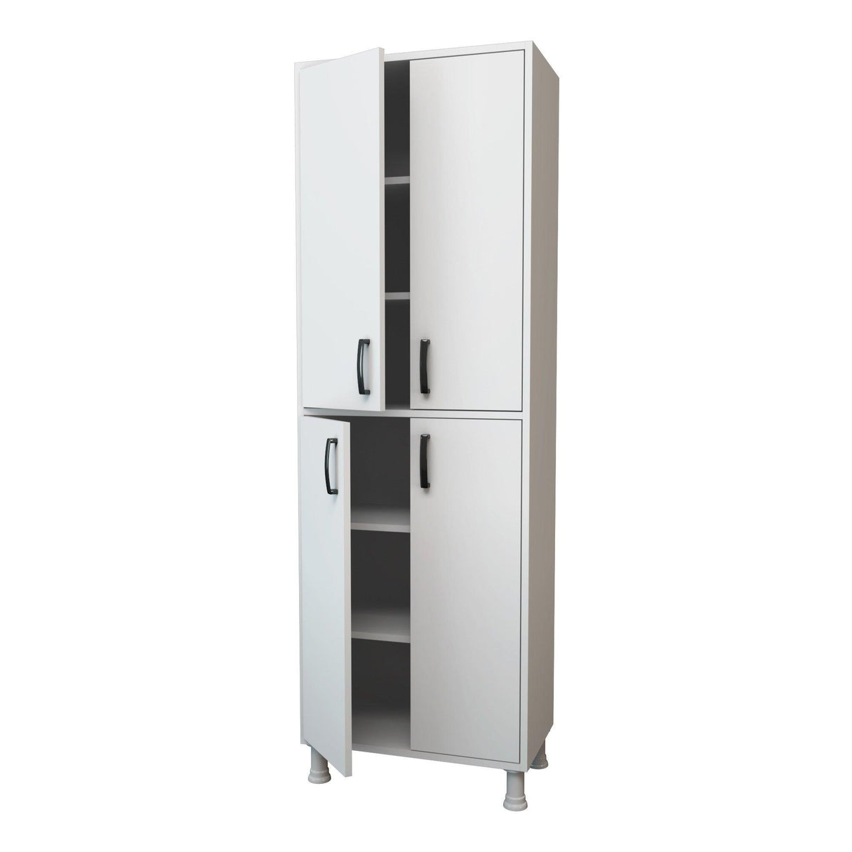 Dulap Bucatarie Cheriff cu 4 usi, Alb - Crem (diverse dimensiuni) - Alb