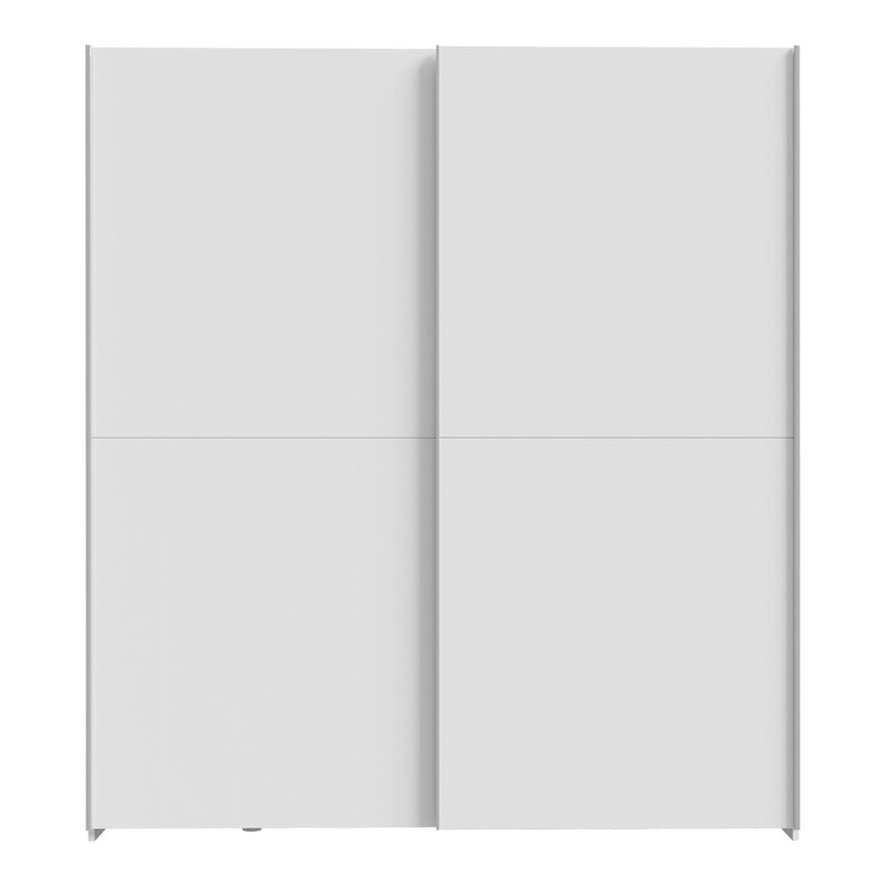 Dulap cu 2 uși și rafturi Noez I, Lemn, Alb, 170x61x190 cm