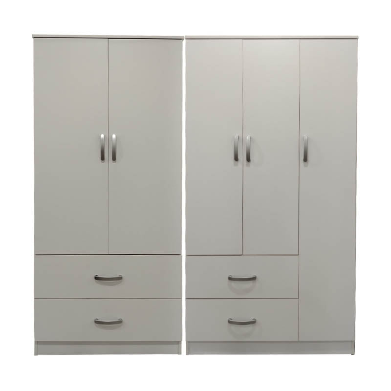 Dulap Athos cu 5 usi, 170x42x180 cm - Alb