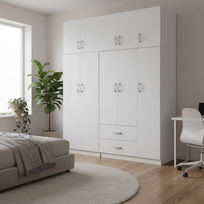 Dulap Athos I cu 5 usi si loft, 170x42x240 cm - Dulap Athos I cu 5 usi si loft, 170x42x240 cm - 383-000236