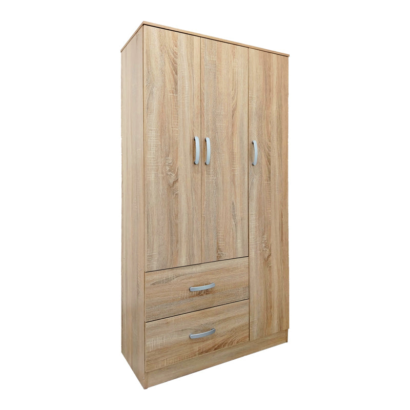 Dulap Athos I cu 5 usi si loft, 170x42x240 cm - Stejar