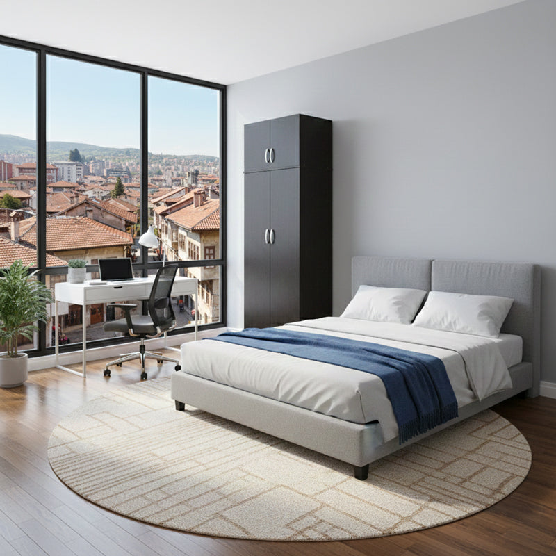 Dulap Athos cu 2 usi si loft, 80x42x240 cm - Dulap Athos cu 2 usi si loft, 80x42x240 cm