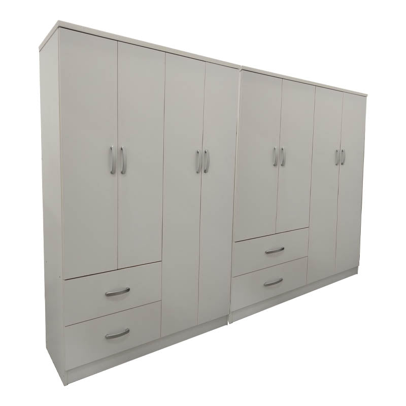 Dulap Lego cu 8 usi, 241x42x181 cm - Alb