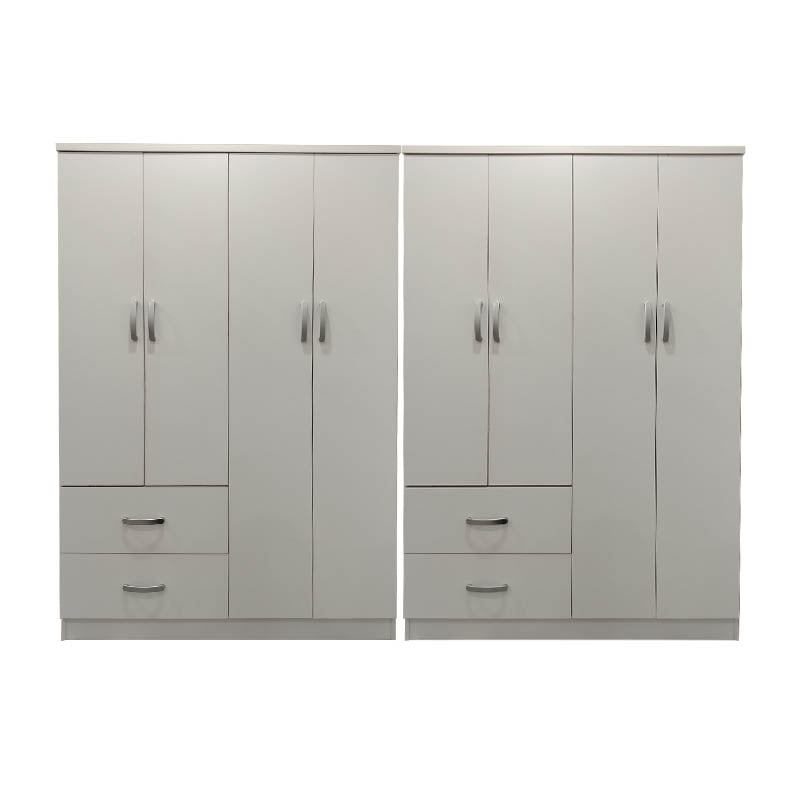Dulap Lego cu 8 usi, 241x42x181 cm - Alb