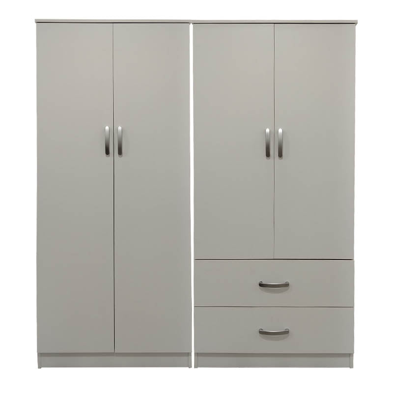 Dulap Athos cu 4 usi, 160x42x180 cm - Alb