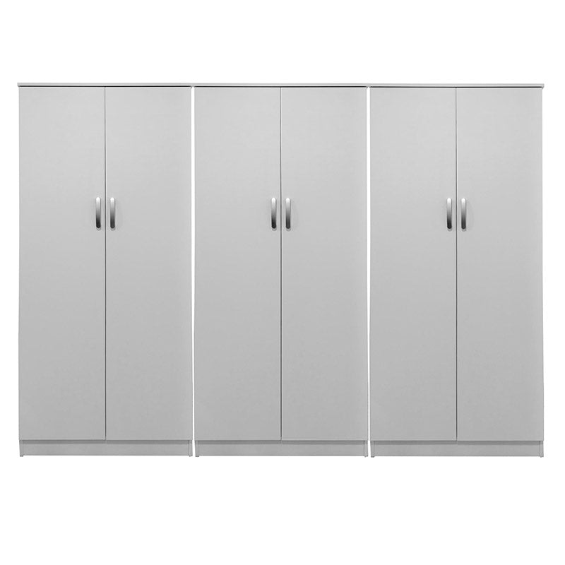 Dulap Athos II cu 6 usi, 240x42x180 cm - Alb