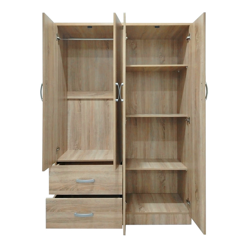 Dulap Athos cu 6 usi, 200x42x180 cm - Stejar