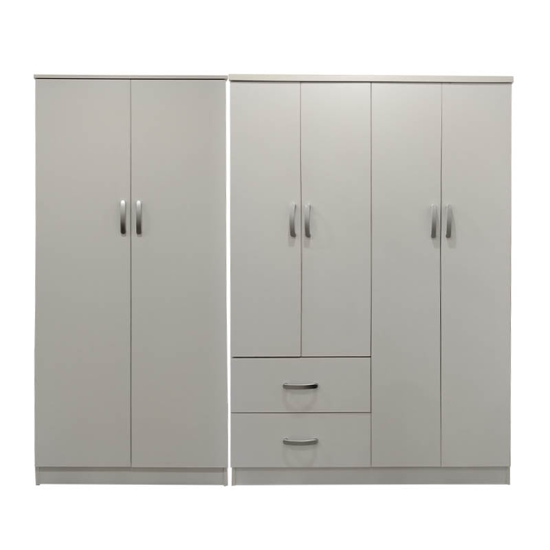 Dulap Athos I cu 6 usi, 200x42x180 cm - Alb