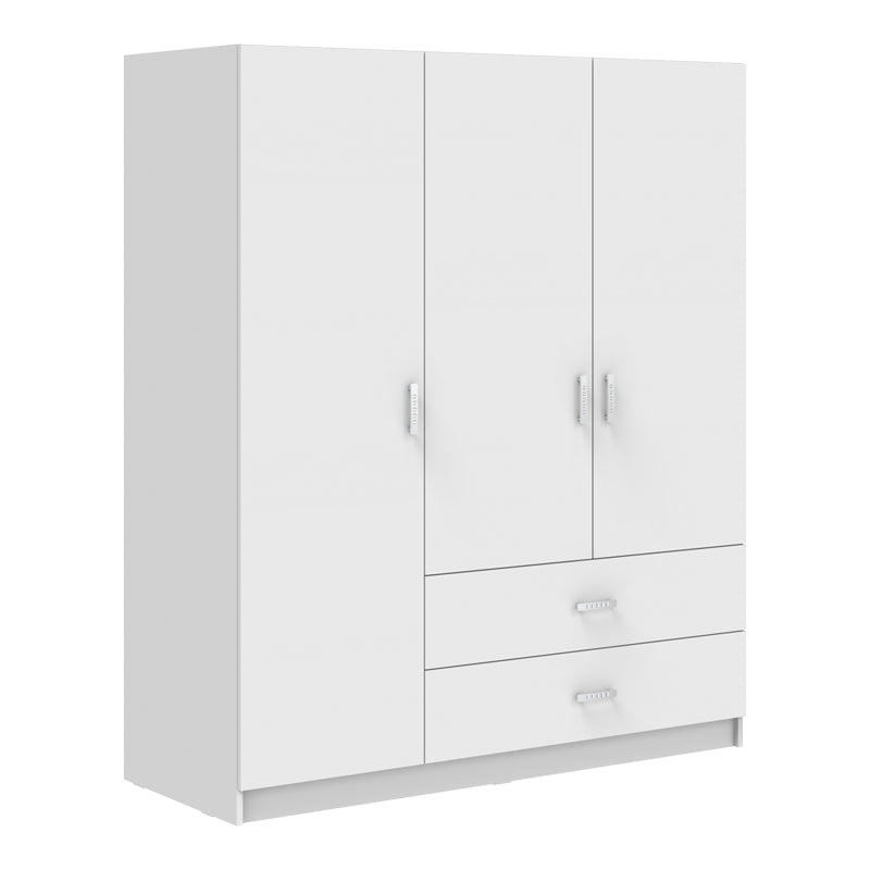 Dulap cu trei uși Royal, Alb - Stejar, 150x58x177 cm - Dulap cu trei uși Royal, Alb - Stejar, 150x58x177 cm