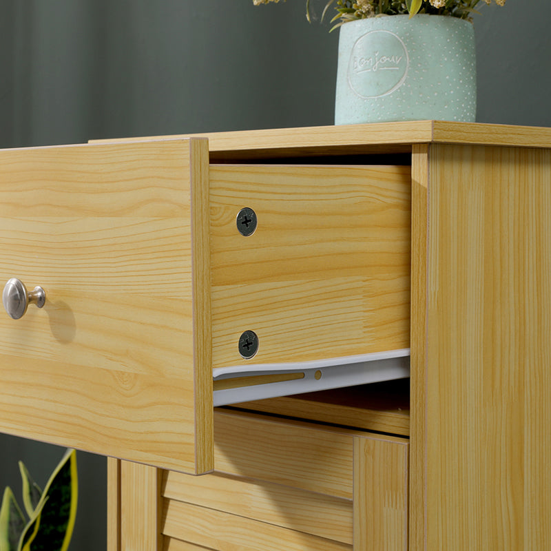 Dulap de baie Chesy, MDF, 32x30x87 cm - Natural