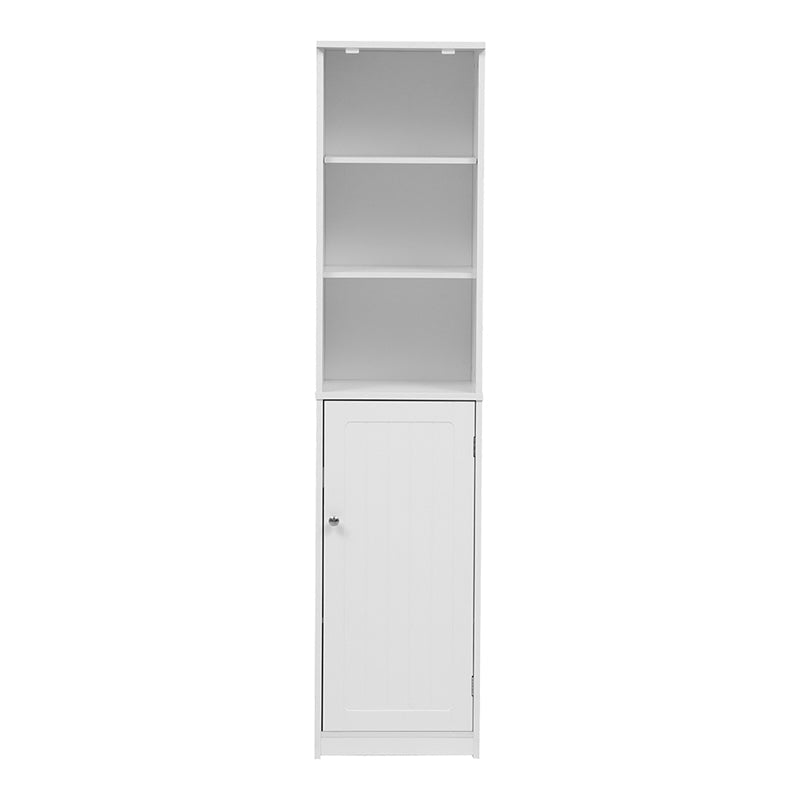 Dulap de baie Desilia, MDF, Alb, 37x30x160 cm