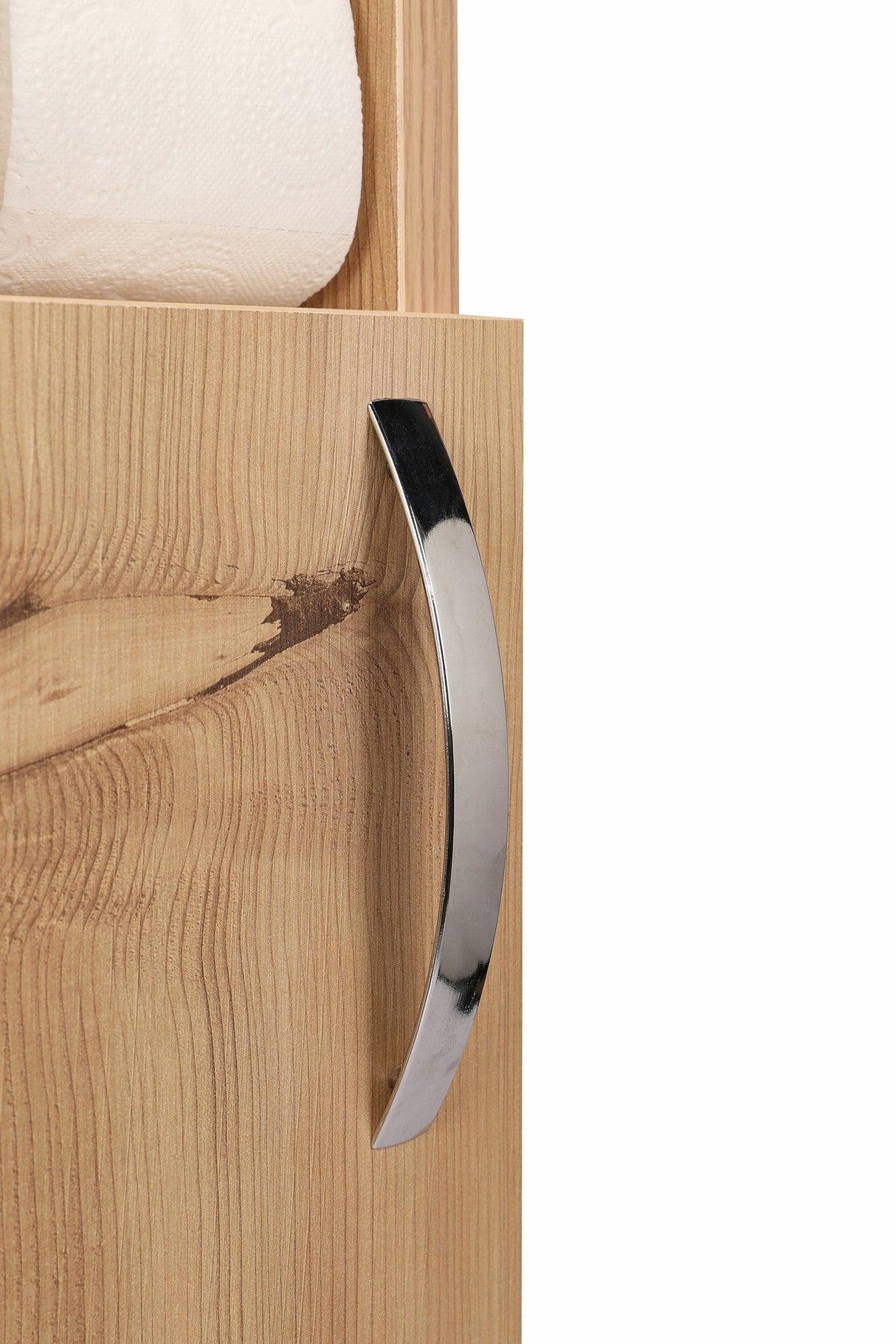 Dulap de Baie Hartie igienica, 15x65x12 cm - Bej