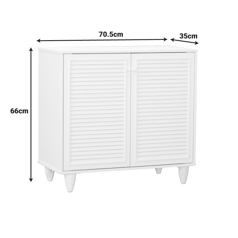 Dulap pantofi Ronan, 71x35x66 cm - Alb