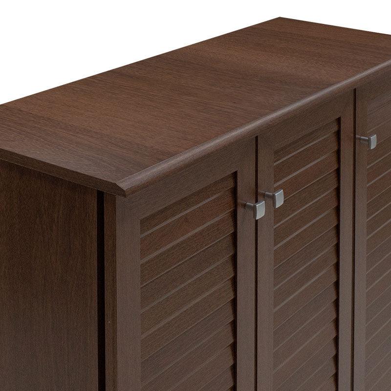 Dulap de pantofi SANTΟ, 16-20 perechi, Diverse culori, 89x34x91 cm - Nuc