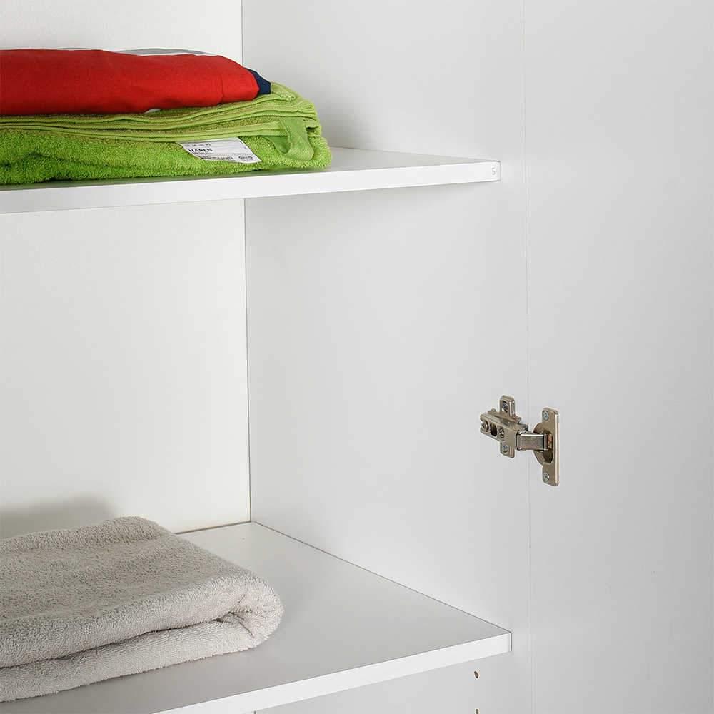 Dulap Haine GRD-862-MB-4 Home Collection® Base, 6 usi, 2 sertare, Alb, 206x224x52 cm