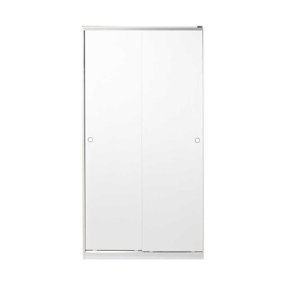 Dulap Haine SWD-436-BB-2 Home Collection® cu 2 usi glisante si 6 compartimente, Alb, 94x182x52 cm