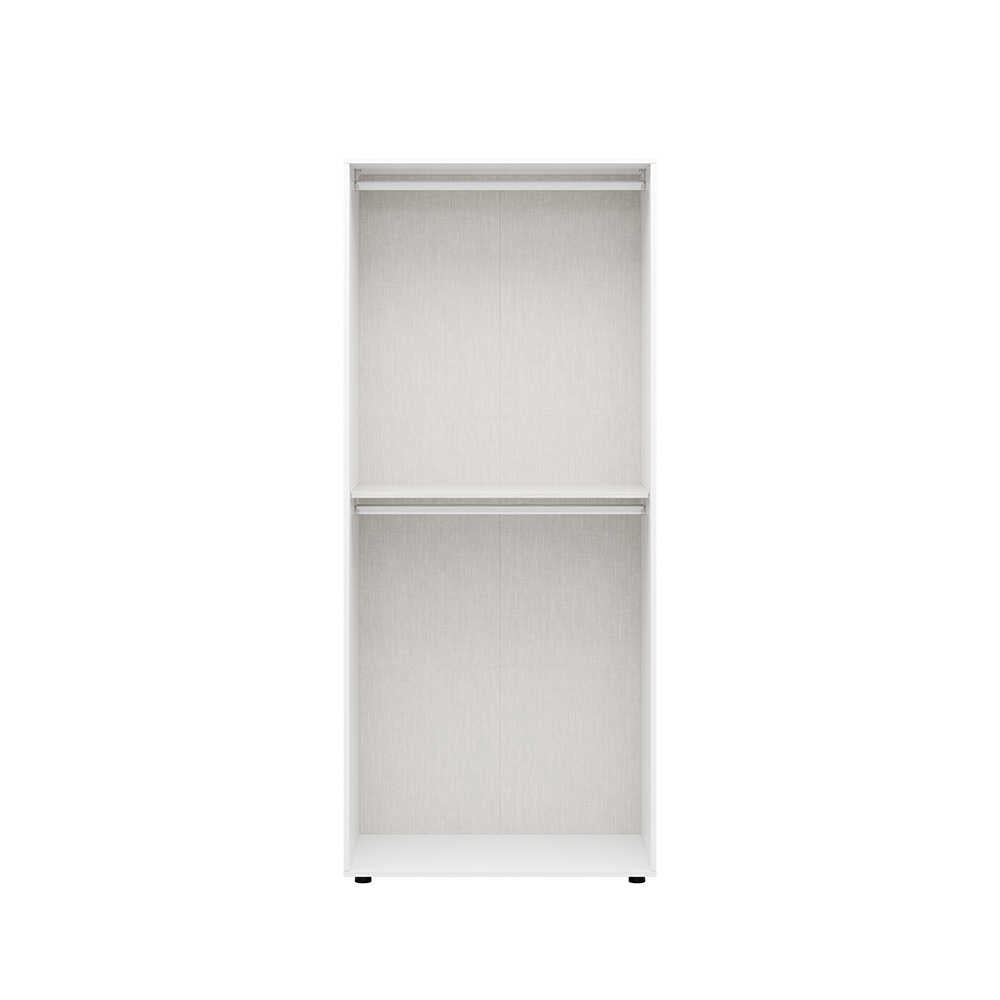 Dulap Haine GRD-1722-DD-2 Home Collection® Oryana cu 2 usi si umeras, Alb - Nuc, 90x210x62 cm - Alb | SKU: GRD-1722-DD-2, GRD-1722-OO-2