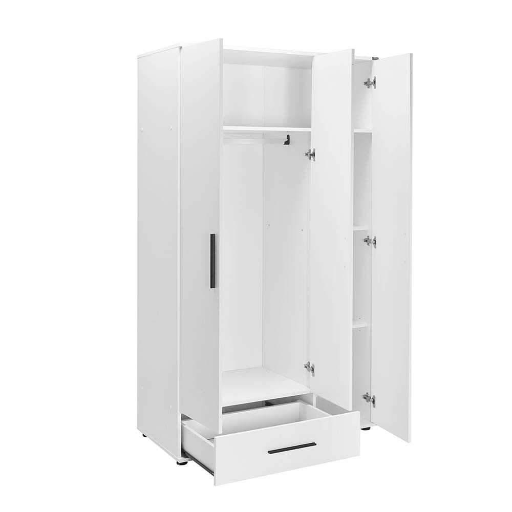 Dulap Haine GRD-631-BB-2 Home Collection® Trendline, 3 usi, 1 sertar, Alb - Stejar, 103x187x52 cm - Alb | SKU: GRD-631-BB-2, GRD-631-FF-2