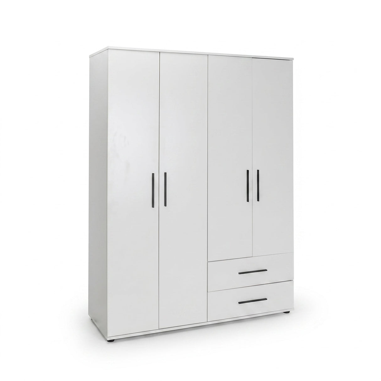 Dulap Haine GRD-642-BB-3 Home Collection® White, 4 usi si 2 sertare, Alb, 137x187x52 cm
