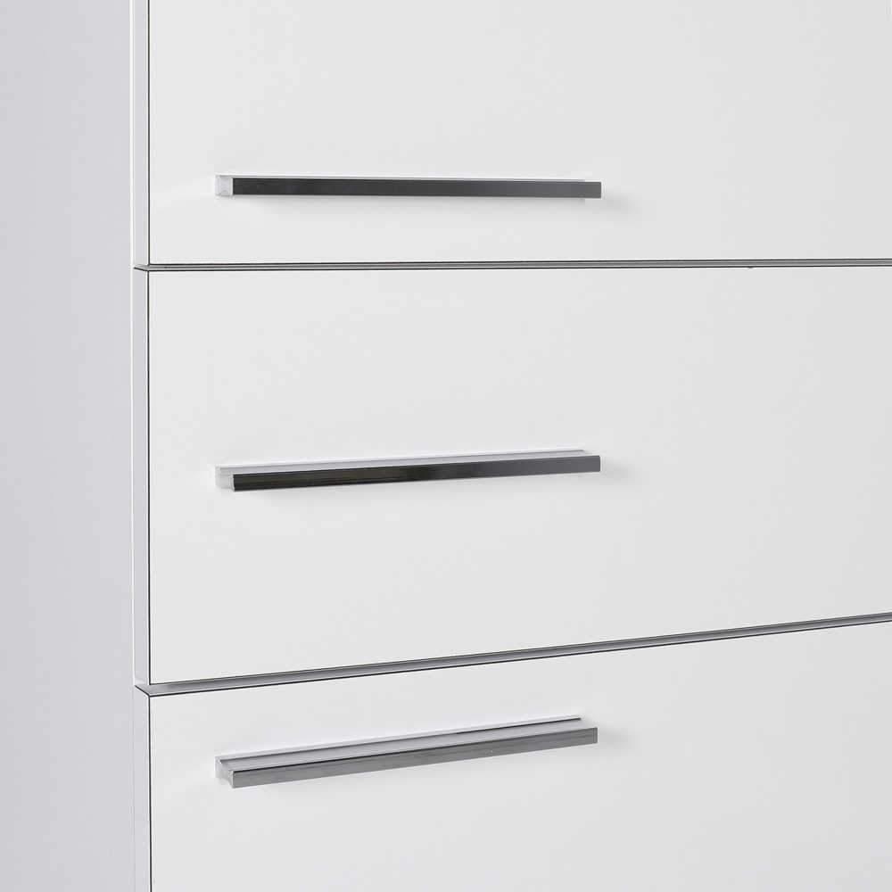 Dulap Multifunctional ADR-421-PP-1 Home Collection® Diamond, 2 usi, 1 sertar, Alb Lucios, 45x187x40 cm