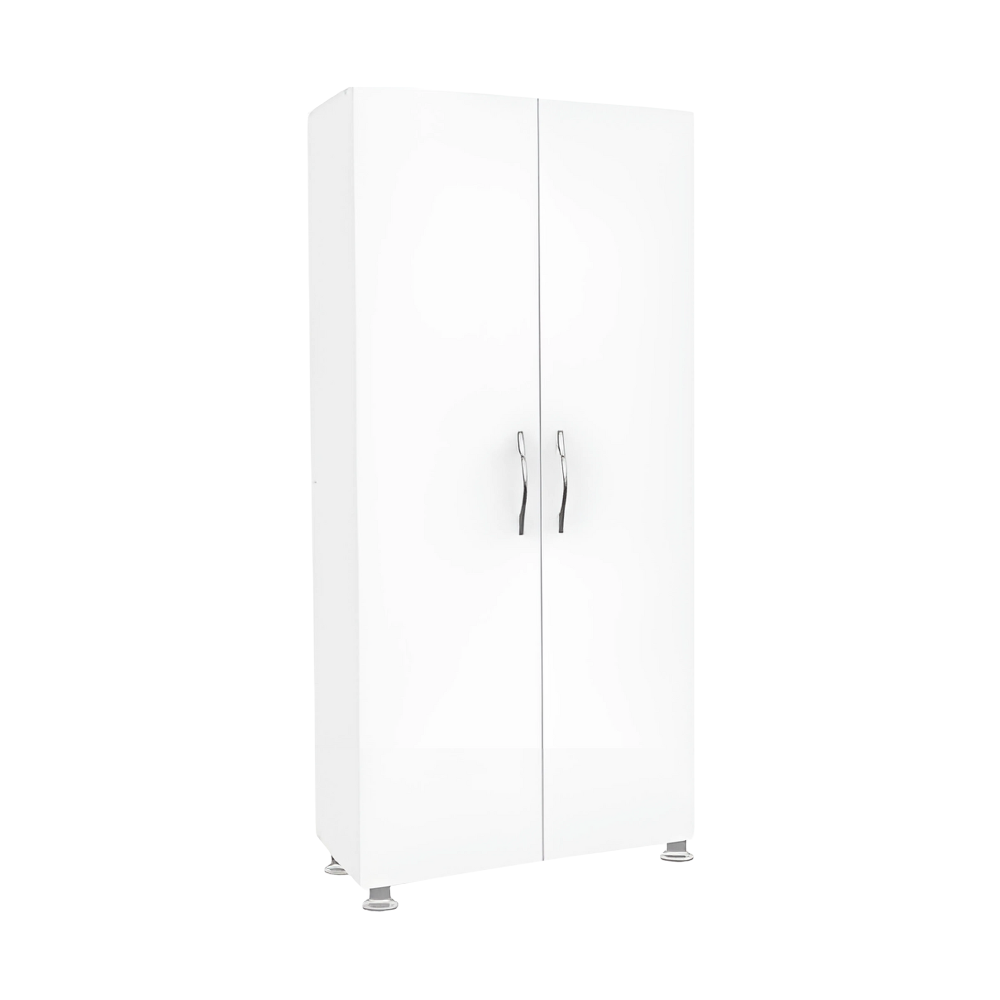 Dulap Multifunctional A2604 Home Collection® Diamond, 2 Usi, 4 rafturi, Alb, 60x140x32 cm