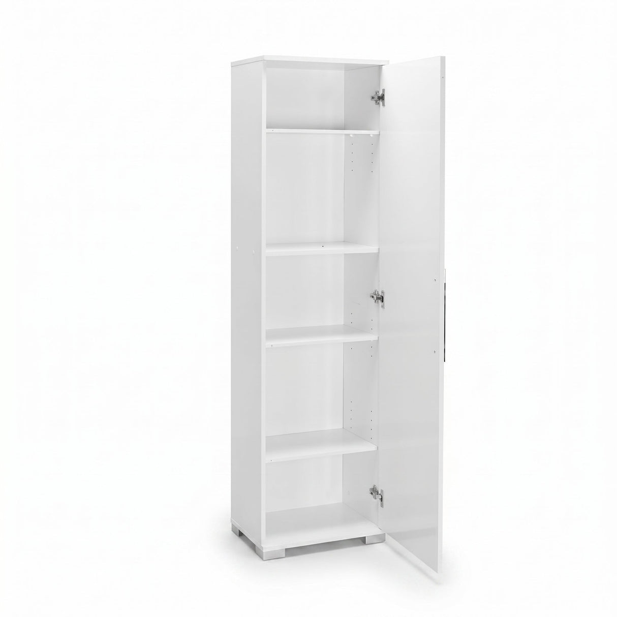 Dulap Multifunctional ADR-405-PP-1 Home Collection® Diamond, Usa reversibila, 5 rafturi, Alb, 45x169x32 cm