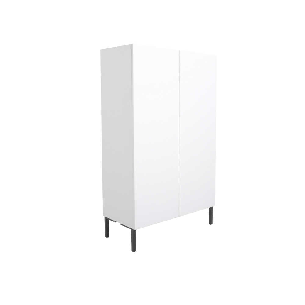 Dulap Multifunctional SHC-820-DD-1 Home Collection® Pool cu 2 usi si 6 rafturi, Alb, 72x119x34 cm