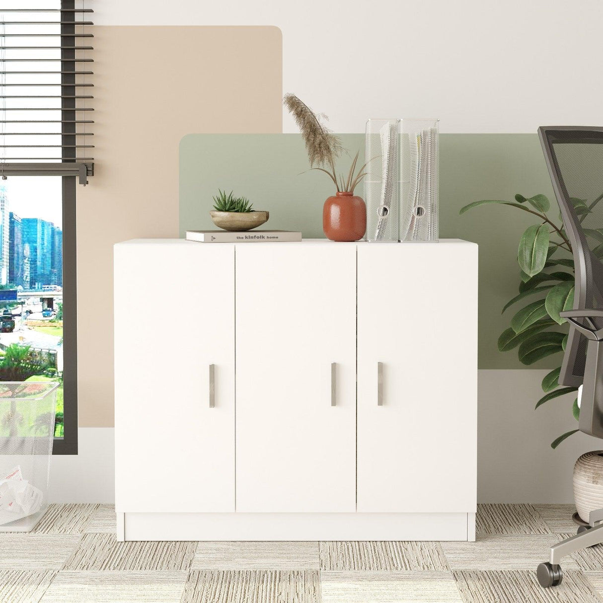 Dulap Multifunctional AR3 - CA, Alb, 89x74x39 cm