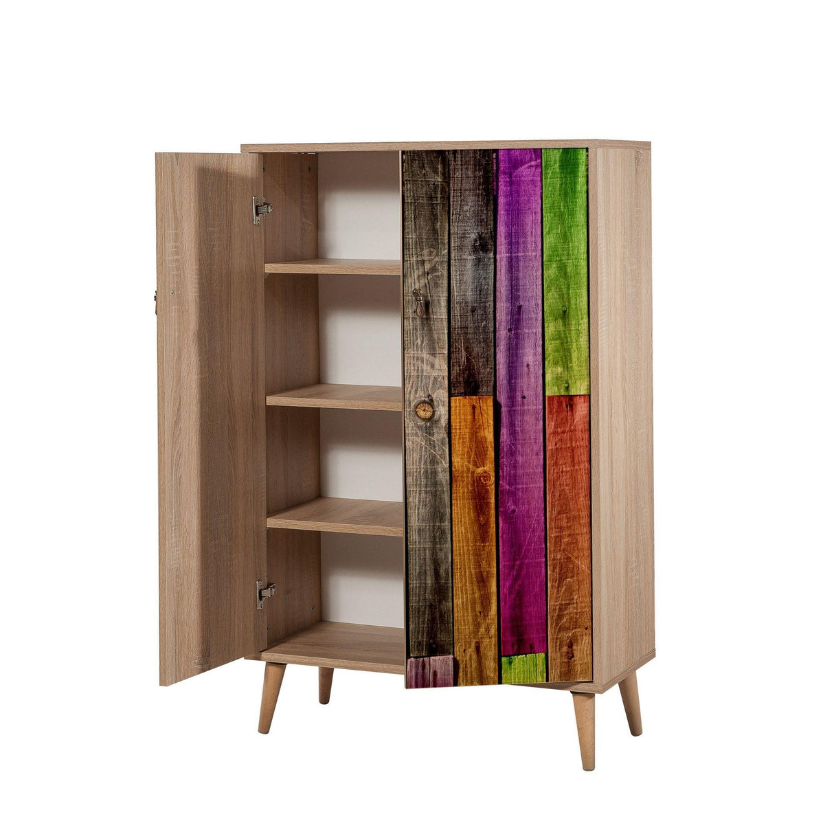 Dulap Multifunctional Multibox 10, Stejar Sonoma, 127x36x80 cm
