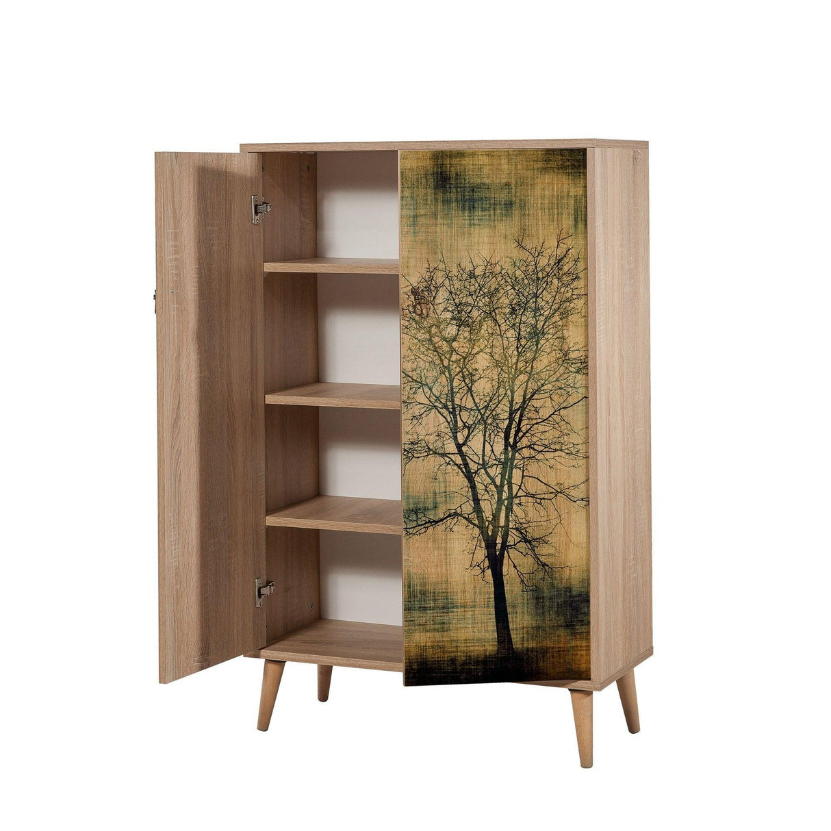 Dulap Multifunctional Multibox 13, Stejar Sonoma, 127x36x80 cm