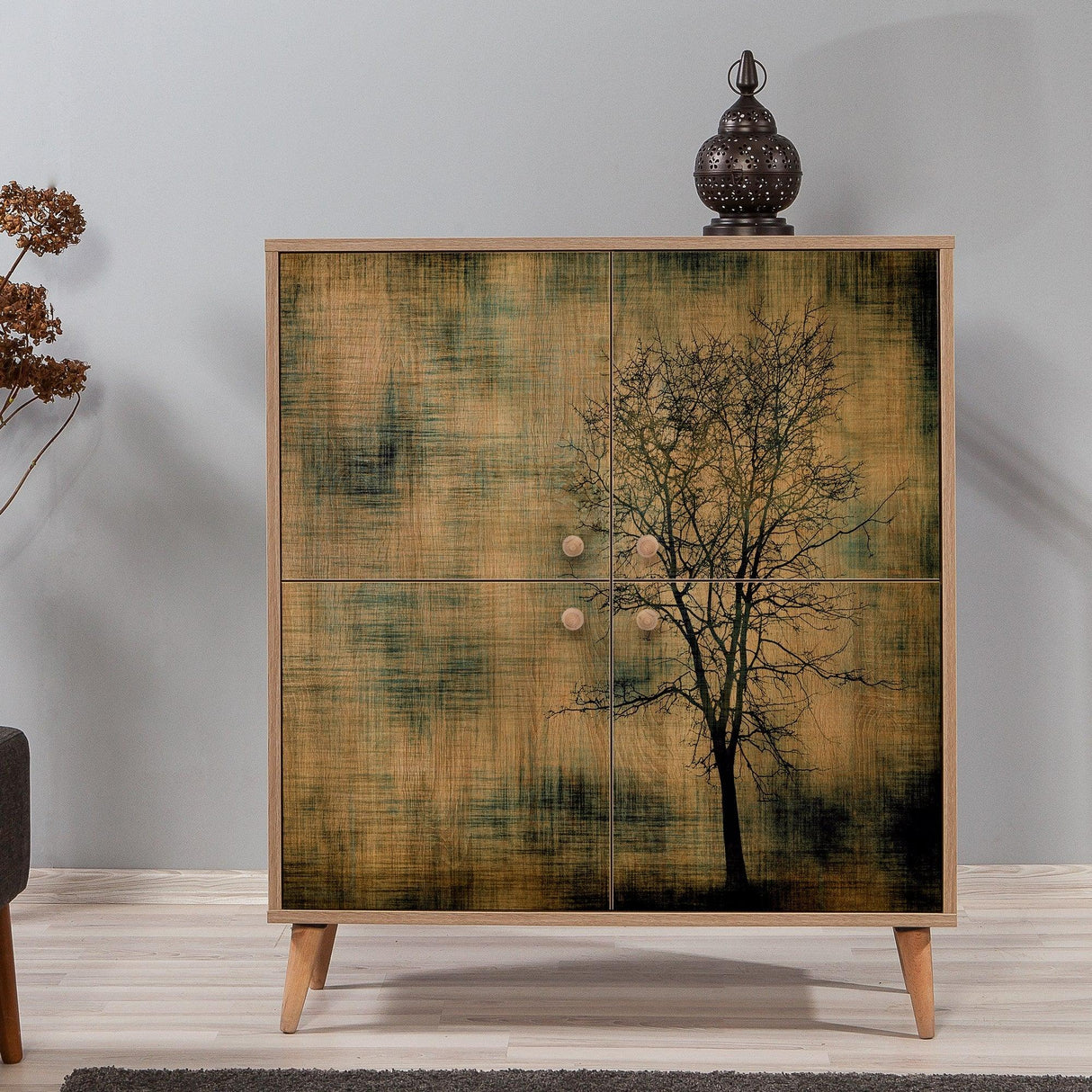 Dulap Multifunctional Multilüx, Stejar Sonoma, 111x36x95 cm