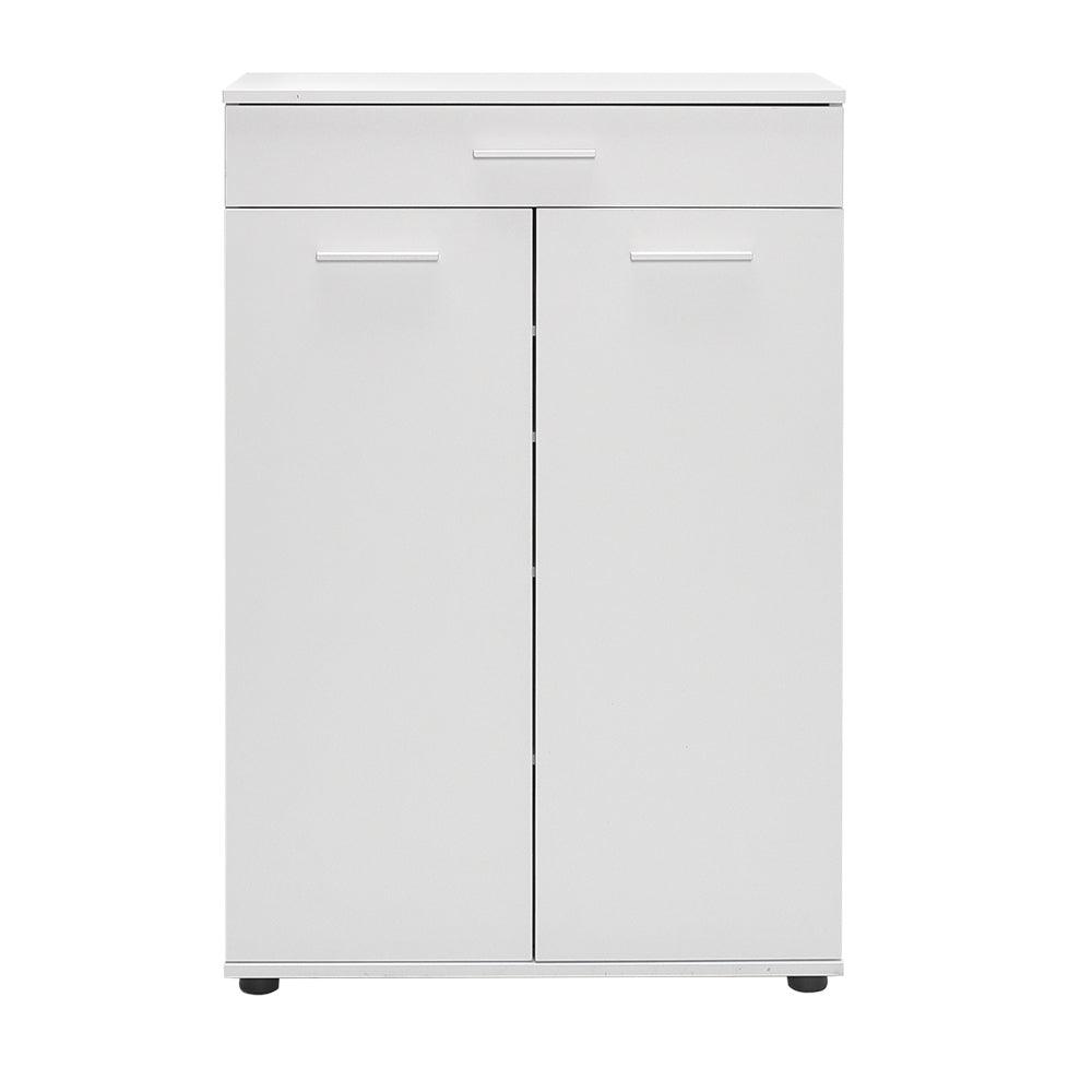 Dulap Multifuncțional pentru Hol, Baie sau Bucătărie, 2 Uși, 1 Sertar, Alb - Natur, 73x108x35 cm - Alb | SKU: ADR-521-BB-1, ADR-521-TT-1