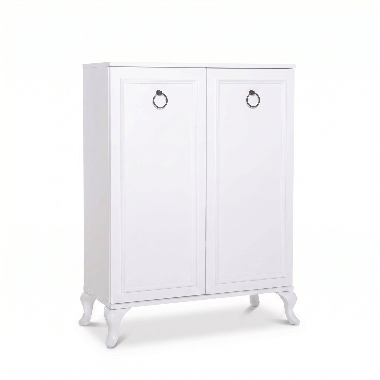 Dulap Pantofi SHC-1020-DD-1 Home Collection® Country, 2 usi Lake Alb, 5 rafturi, 80x108x34 cm