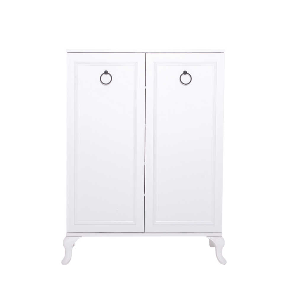 Dulap Pantofi SHC-1020-DD-1 Home Collection® Country, 2 usi Lake Alb, 5 rafturi, 80x108x34 cm