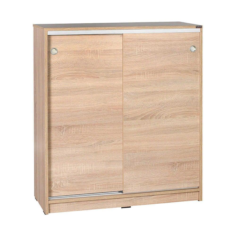 Dulap Pantofi ADR-322-BB-1 Home Collection® Diamond, 2 usi glisante, 5 rafturi, Alb - Natur, 91x105x37 cm - Natur | SKU: ADR-322-SS-1