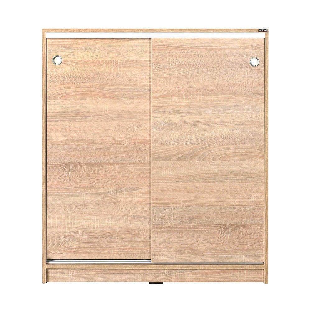 Dulap Pantofi ADR-322-BB-1 Home Collection® Diamond, 2 usi glisante, 5 rafturi, Alb - Natur, 91x105x37 cm - Natur | SKU: ADR-322-SS-1