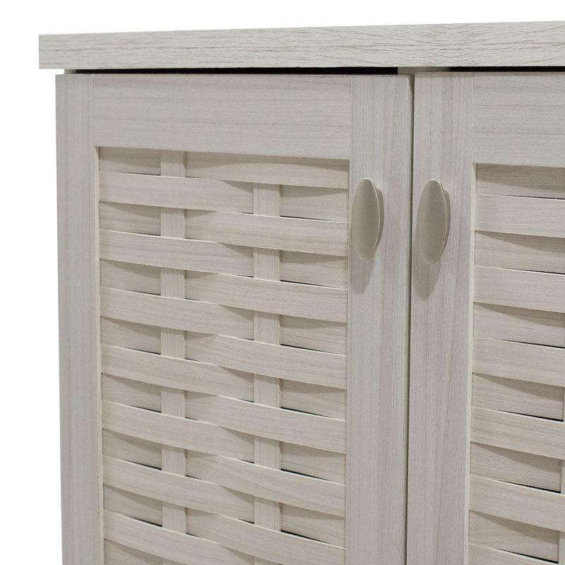 Dulap pantofi Mantam 12 perechi, 78x40x92 cm - Alb